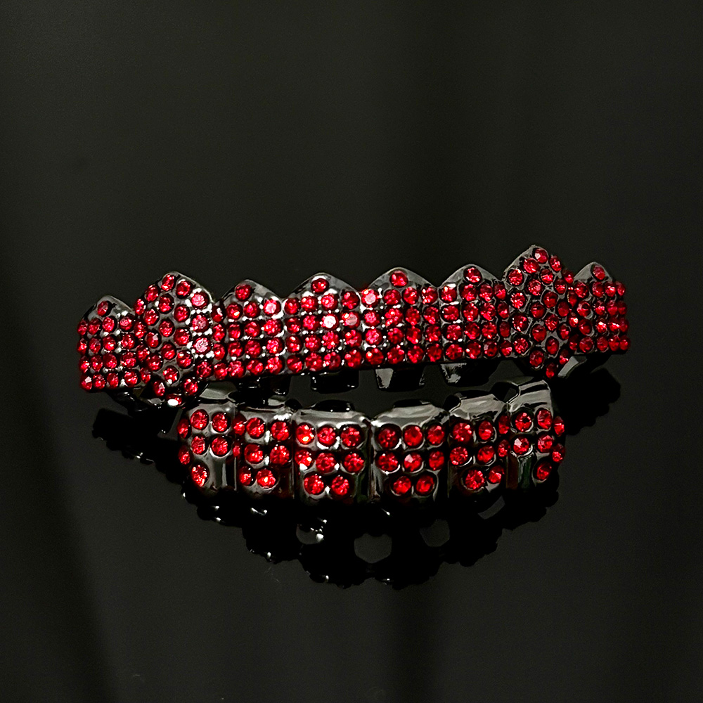 Body Jewelry Goth - RACHELZ DIY Gothic Red Zircon Teeth