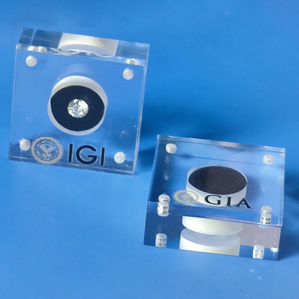 Body Jewelry Vch - 2Pcs Transparent Gemstone Storage Box Clear