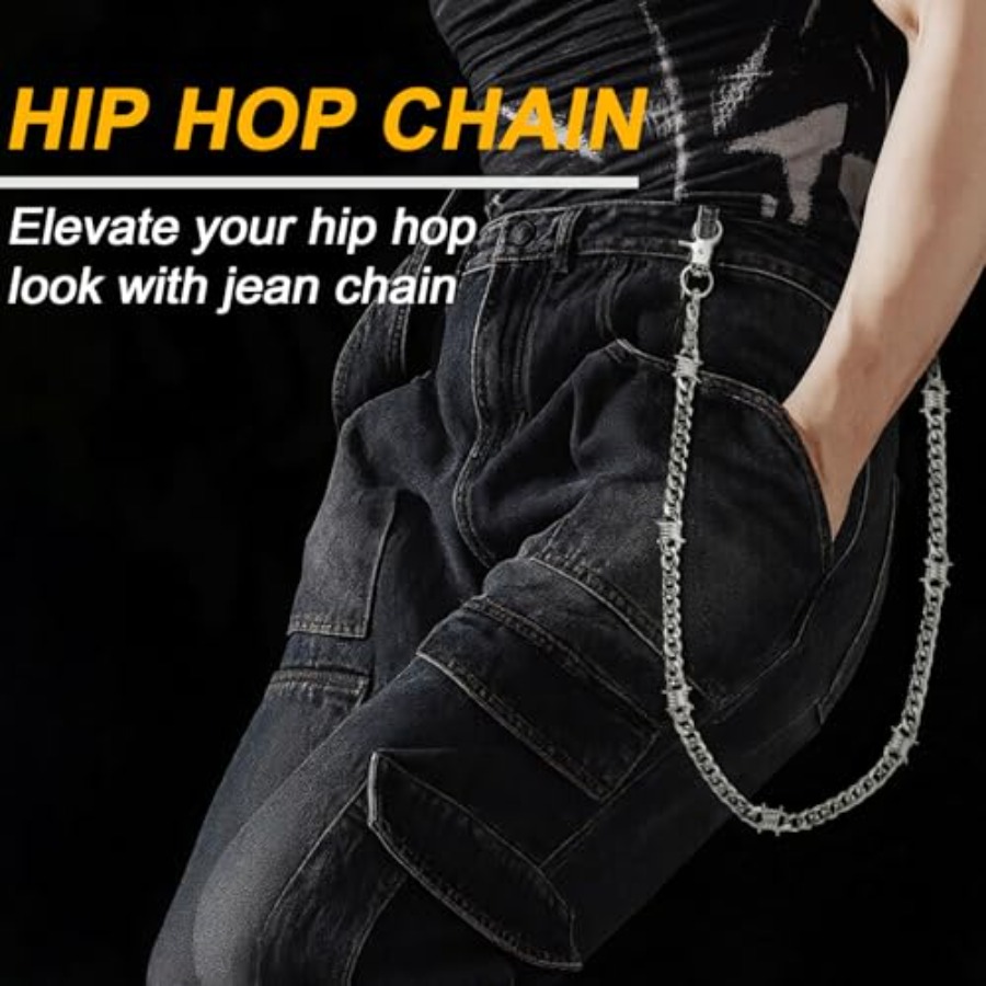 4 Pcs Punk Layered Pants Chain - đánh giá và giá Body Jewelry Goth