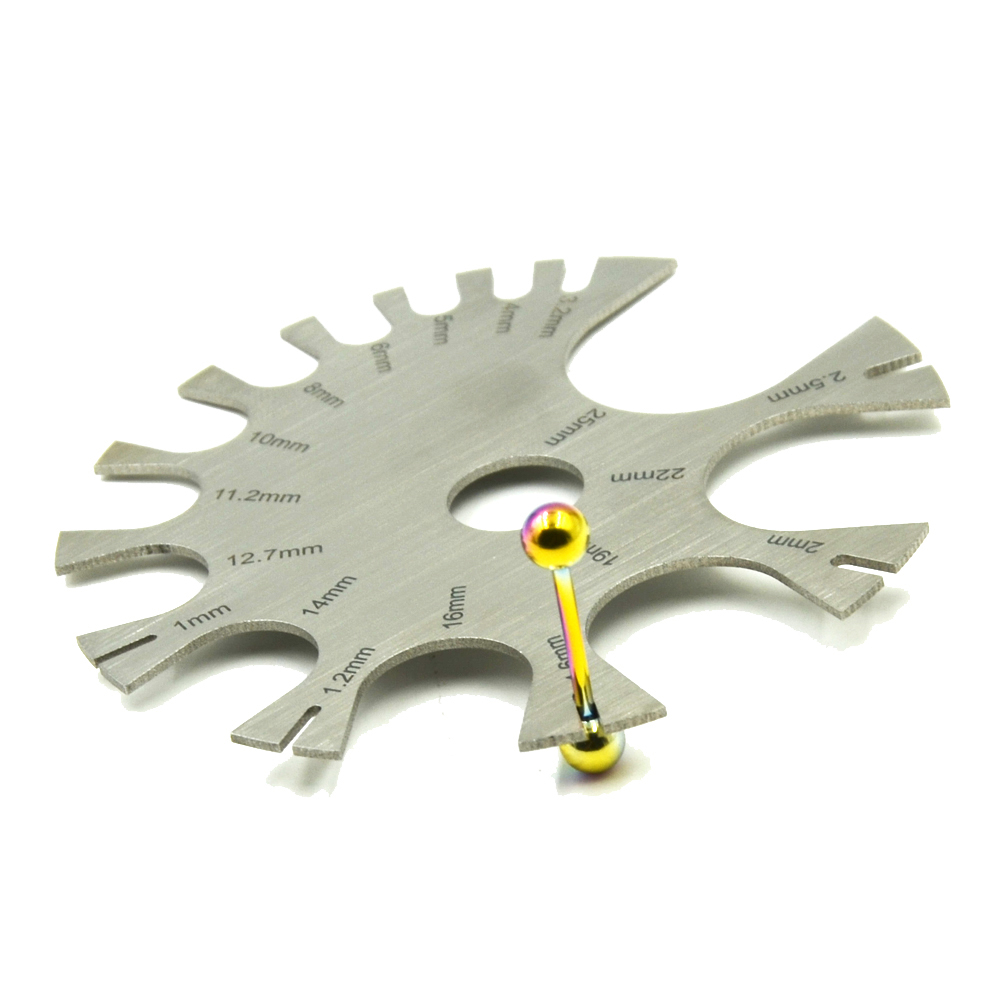 Stainless Steel Gauge Wheel Be - đánh giá và giá Body Jewelry Gauge To Mm
