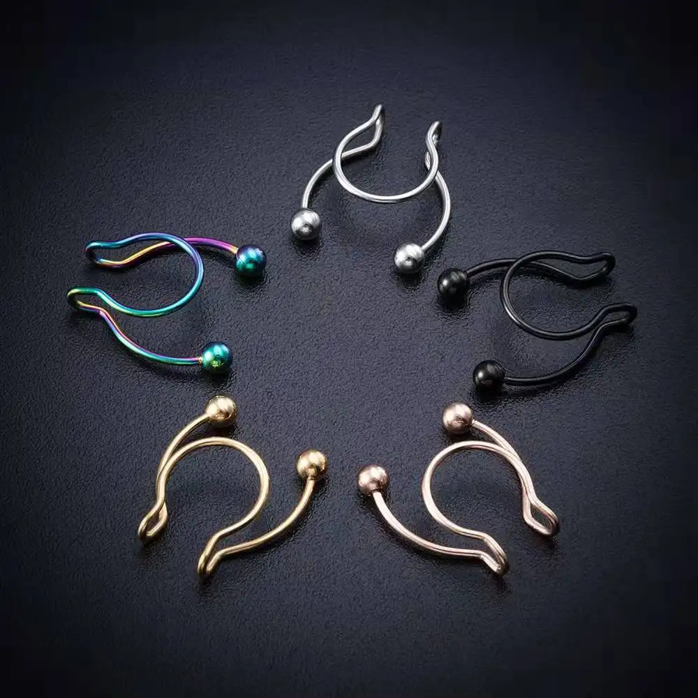 U Shaped Fake Nose Ring Hip Ho - đánh giá và giá Body Jewelry Nose Studs