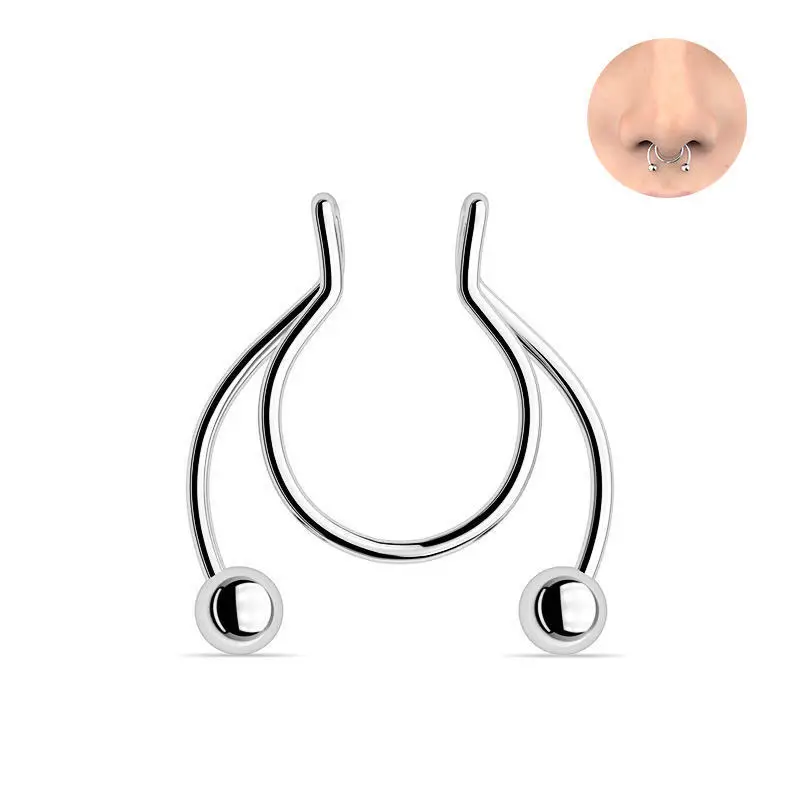 U Shaped Fake Nose Ring Hip Ho - đánh giá và giá Body Jewelry Nose Studs