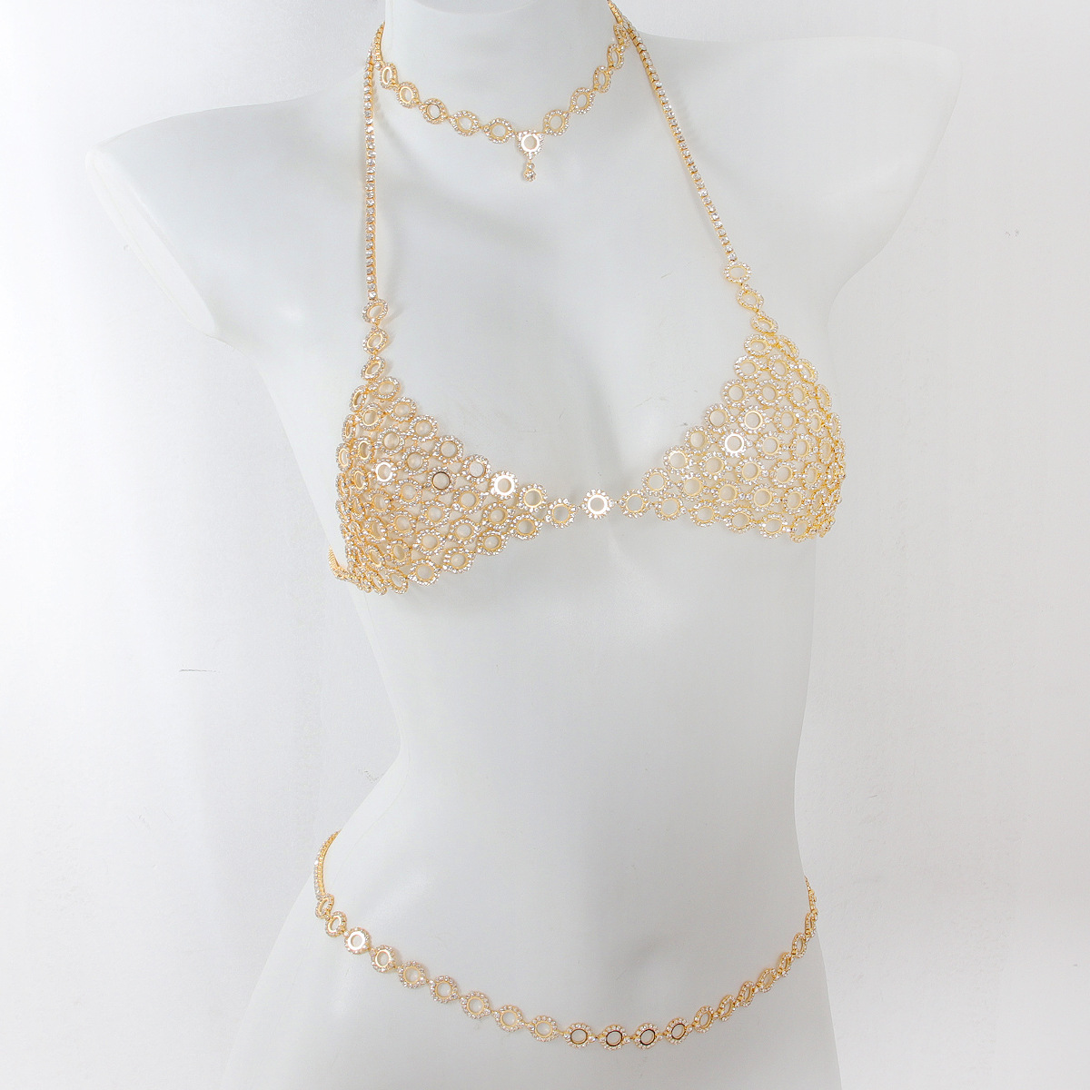 Fashionable Circular Splicing  - đánh giá và giá Body Jewelry Necklace