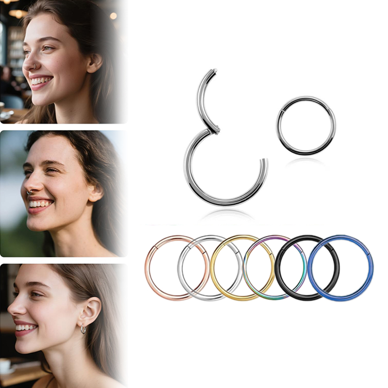 16G 316L Surgical Steel Hinged - đánh giá và giá Body Jewelry Nose Studs