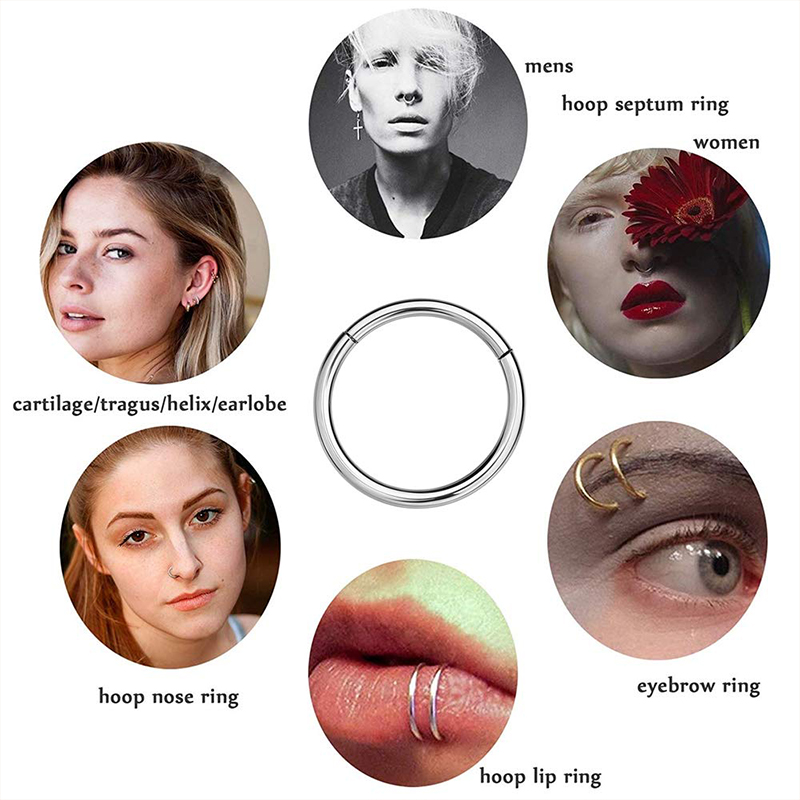 16G 316L Surgical Steel Hinged - đánh giá và giá Body Jewelry Nose Studs