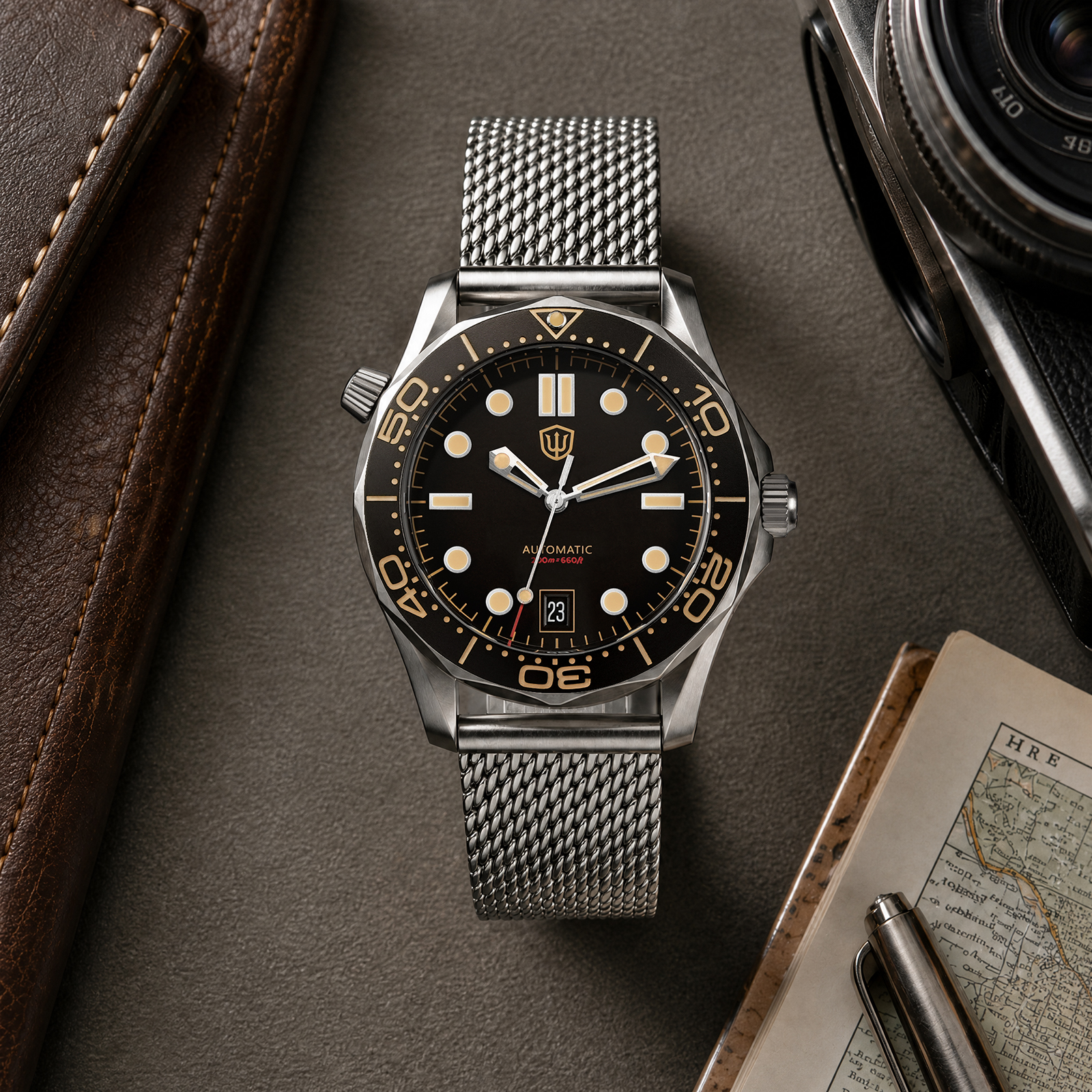 Watchdives Wd007 V4 39Mm NTTD  - đánh giá và giá Body Jewelry Titanium