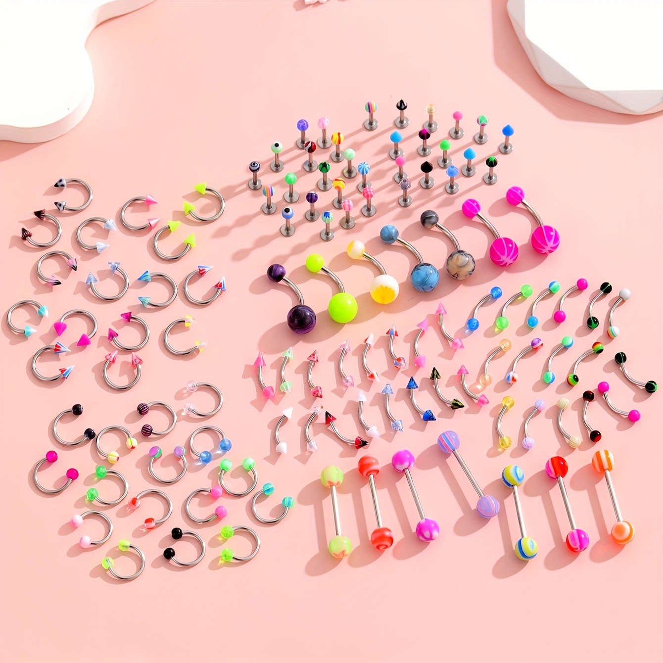 45/80/110Pcs Mix Styles Stainl - đánh giá và giá Body Jewelry Jewelry Box