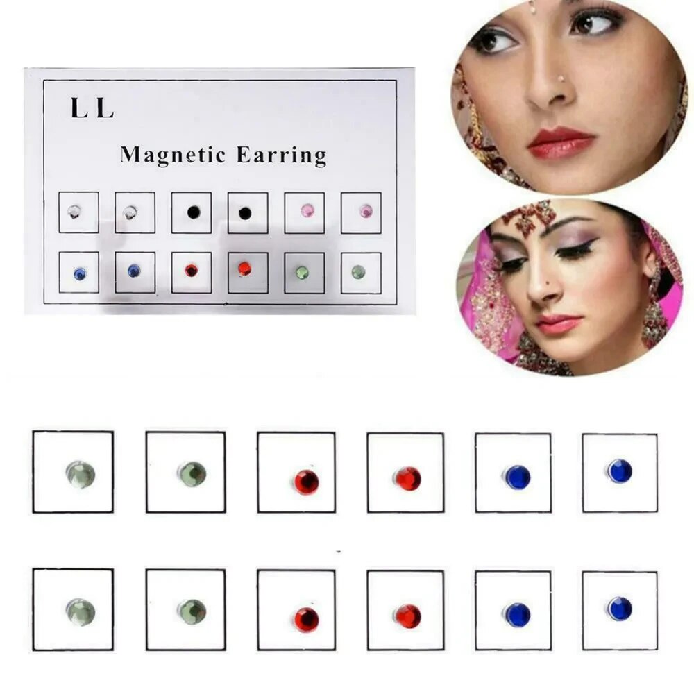 12PCS/Card Fake Cheater Non Pi - đánh giá và giá Body Jewelry Nose Studs