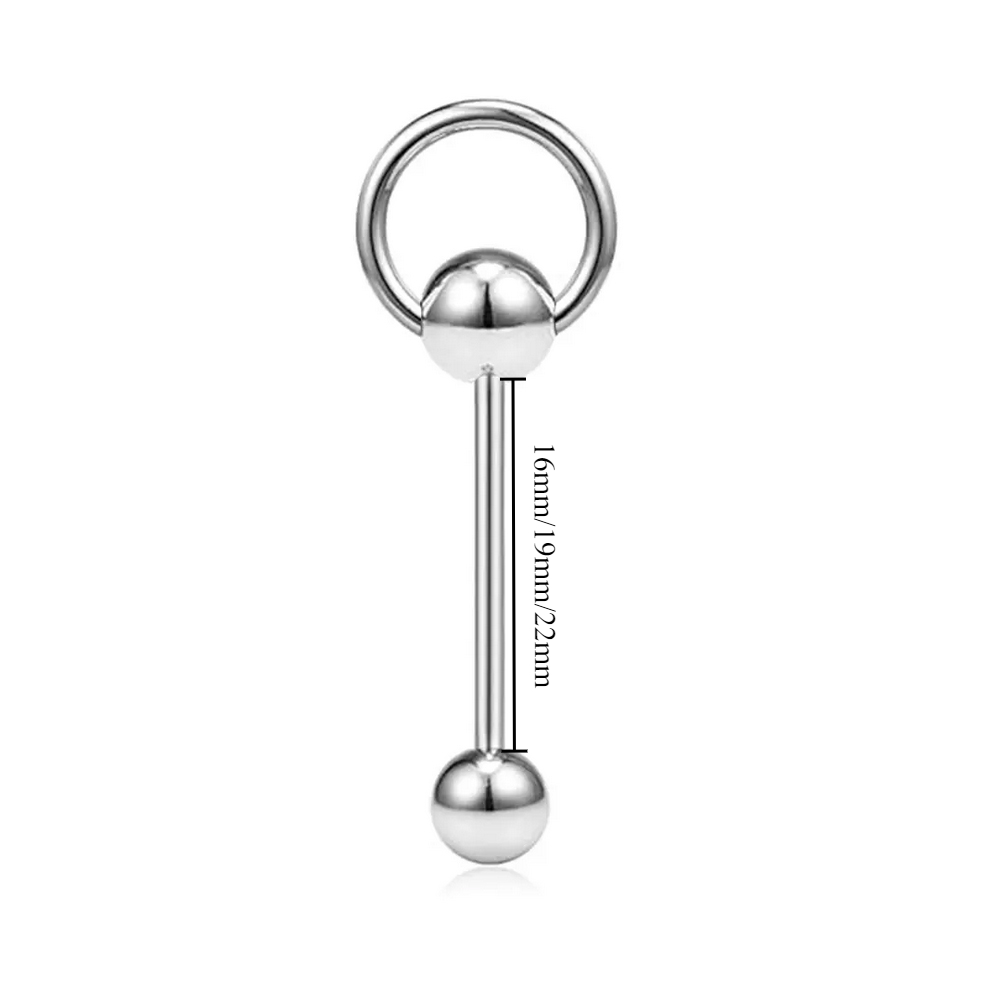 Bulk 14g 1.6mm Surgical Steel  - đánh giá và giá Tongue Barbell Straight