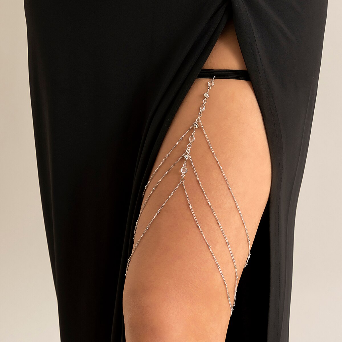Boho Elastic Band Crystal Leg  - đánh giá và giá Body Jewelry Goth