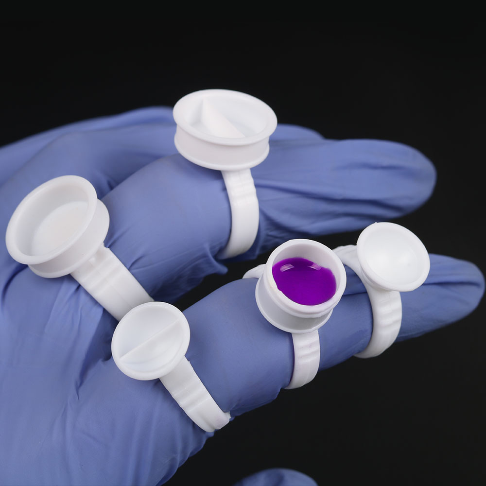 100PCS Tattoo Rings Cups Dispo - đánh giá và giá Body Jewelry Tattoo
