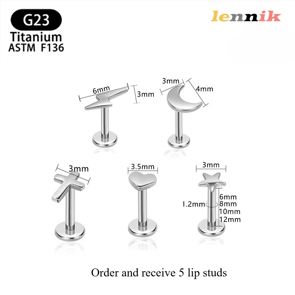 LENNIK F136 Titanium Alloy Cro - đánh giá và giá Body Jewelry Titanium