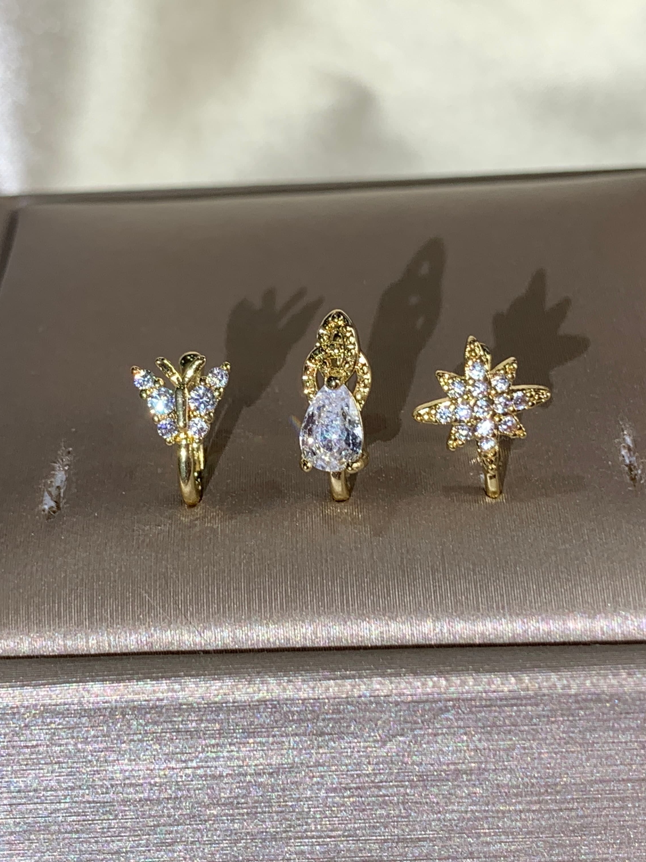 3-piece fashionable and elegan - đánh giá và giá Body Jewelry Nose Studs