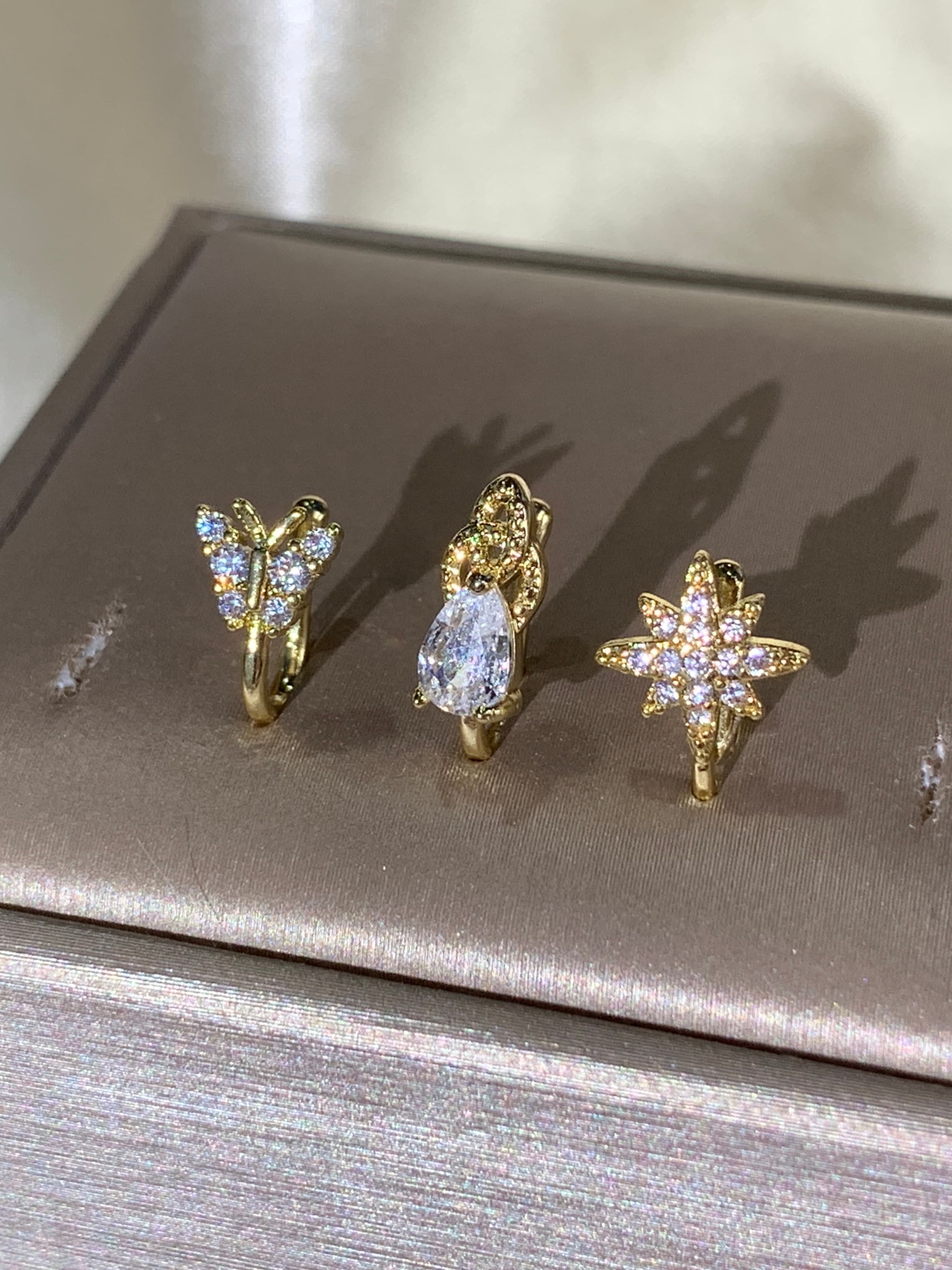 3-piece fashionable and elegan - đánh giá và giá Body Jewelry Nose Studs