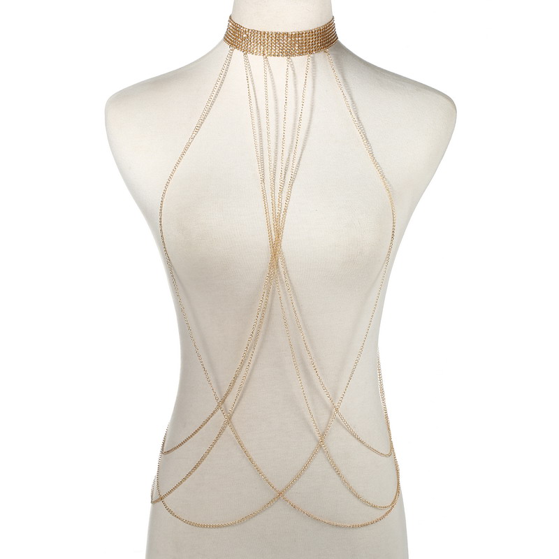 Gold Color Body Chain Women  R - đánh giá và giá Body Jewelry Usa