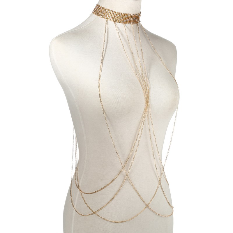 Gold Color Body Chain Women  R - đánh giá và giá Body Jewelry Usa