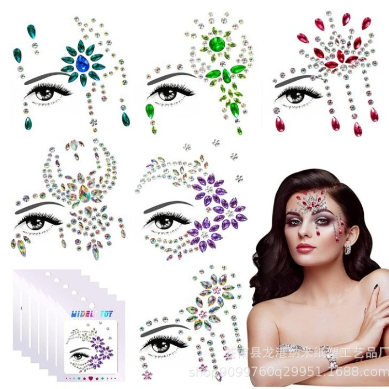 Acrylic Resin Face Gems Rhines - đánh giá và giá Body Jewelry Tattoo