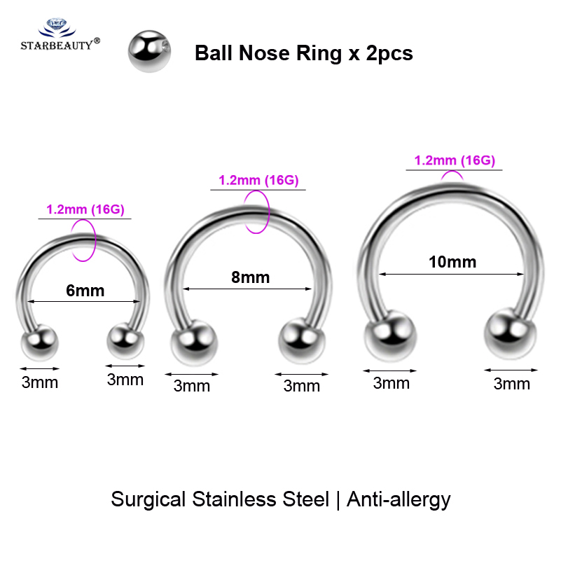2pcs Multipurpose BCR Face Pie - đánh giá và giá Body Jewelry Vch