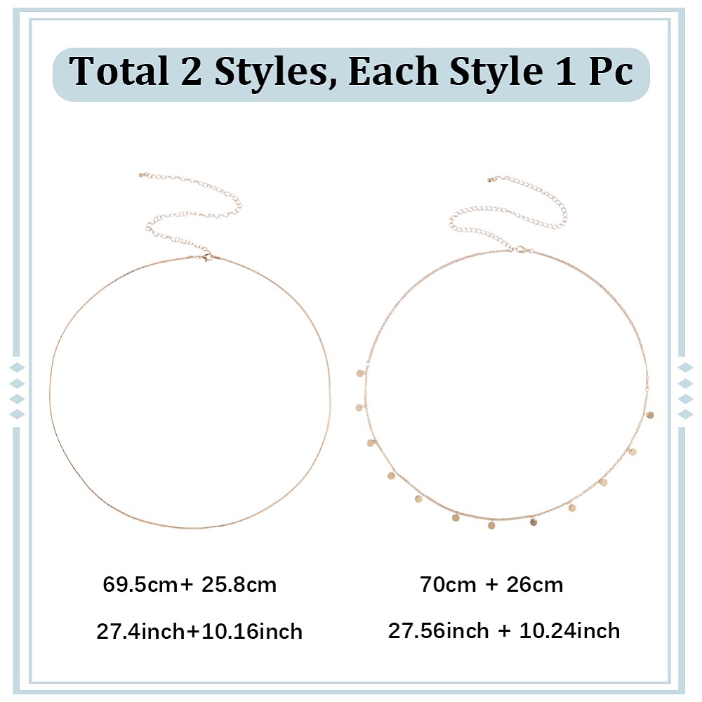 2Pcs Iron Waist Body Chain Bik - đánh giá và giá Body Jewelry Usa