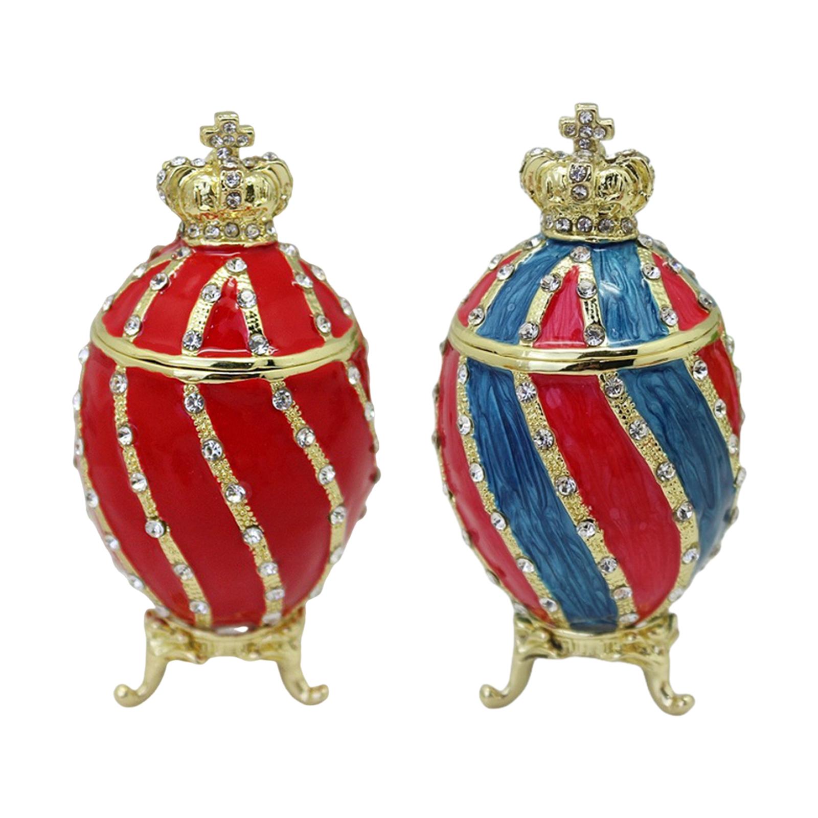 Faberge Egg Trinket Box Contai - đánh giá và giá Body Jewelry Jewelry Box