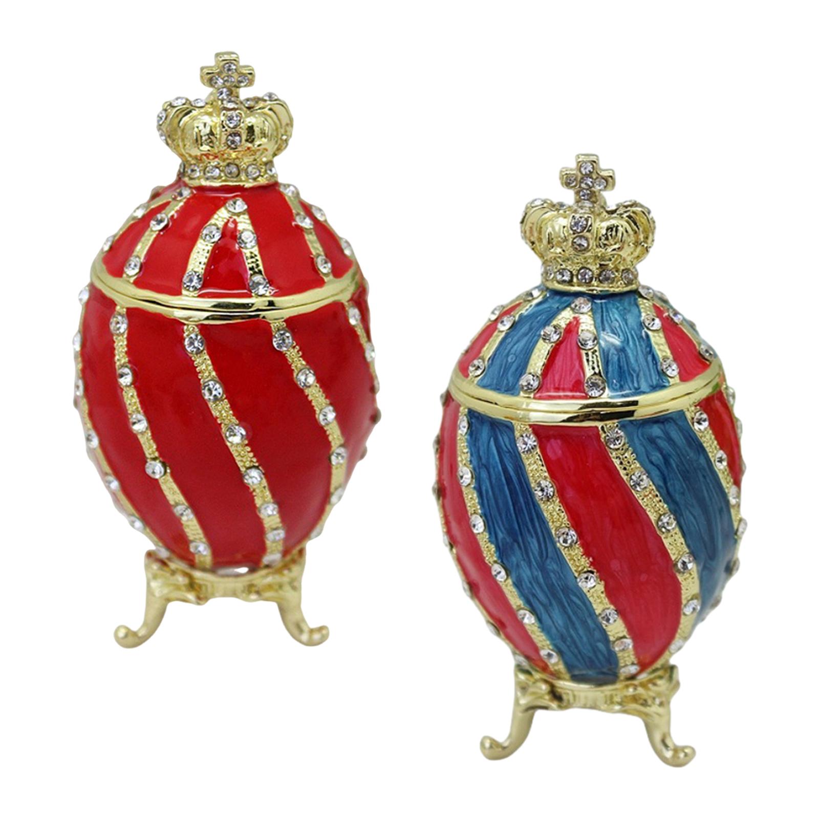 Faberge Egg Trinket Box Contai - đánh giá và giá Body Jewelry Jewelry Box