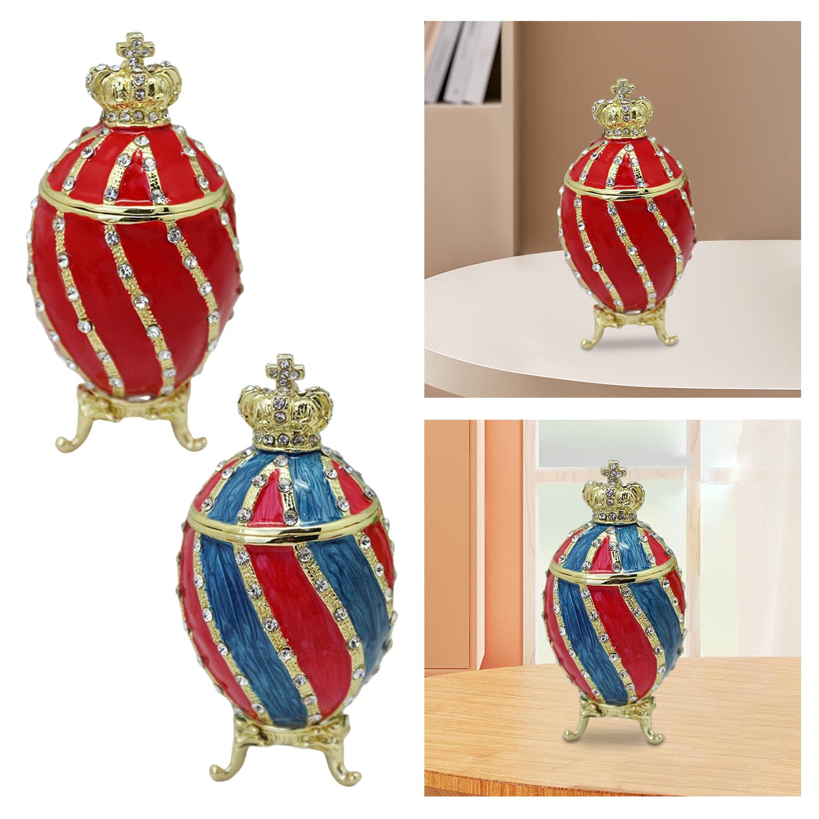 Faberge Egg Trinket Box Contai - đánh giá và giá Body Jewelry Jewelry Box