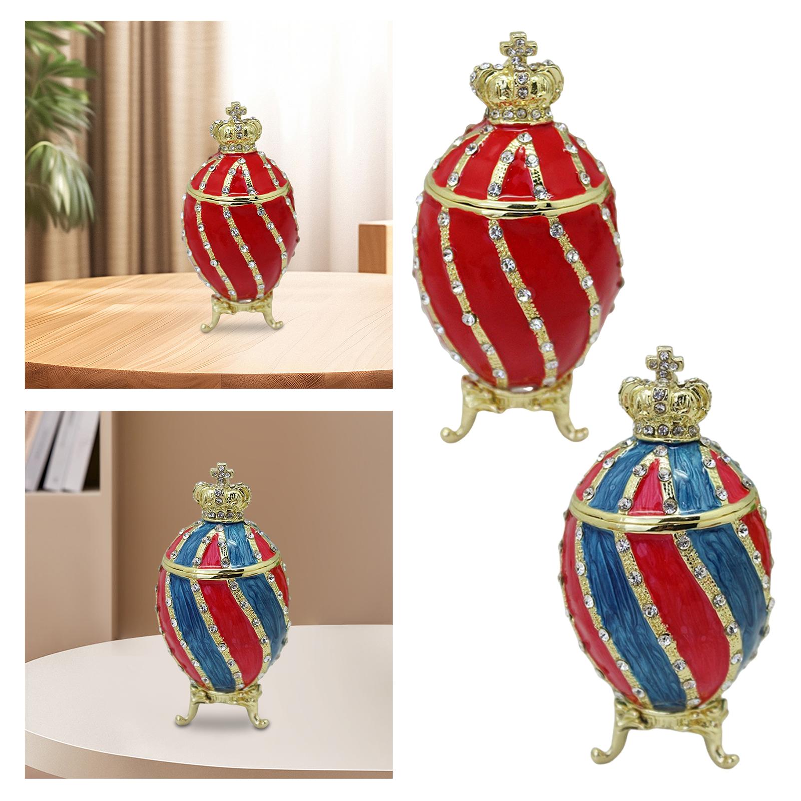 Faberge Egg Trinket Box Contai - đánh giá và giá Body Jewelry Jewelry Box