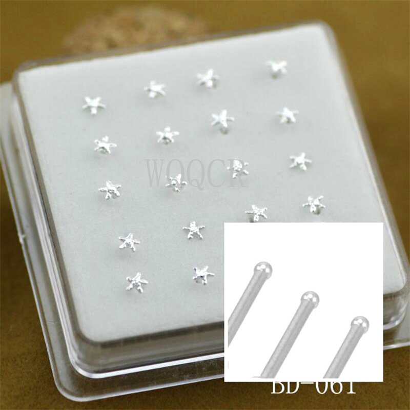 20pcs/box Frosted Surface Star - đánh giá và giá Body Jewelry Jewelry Box