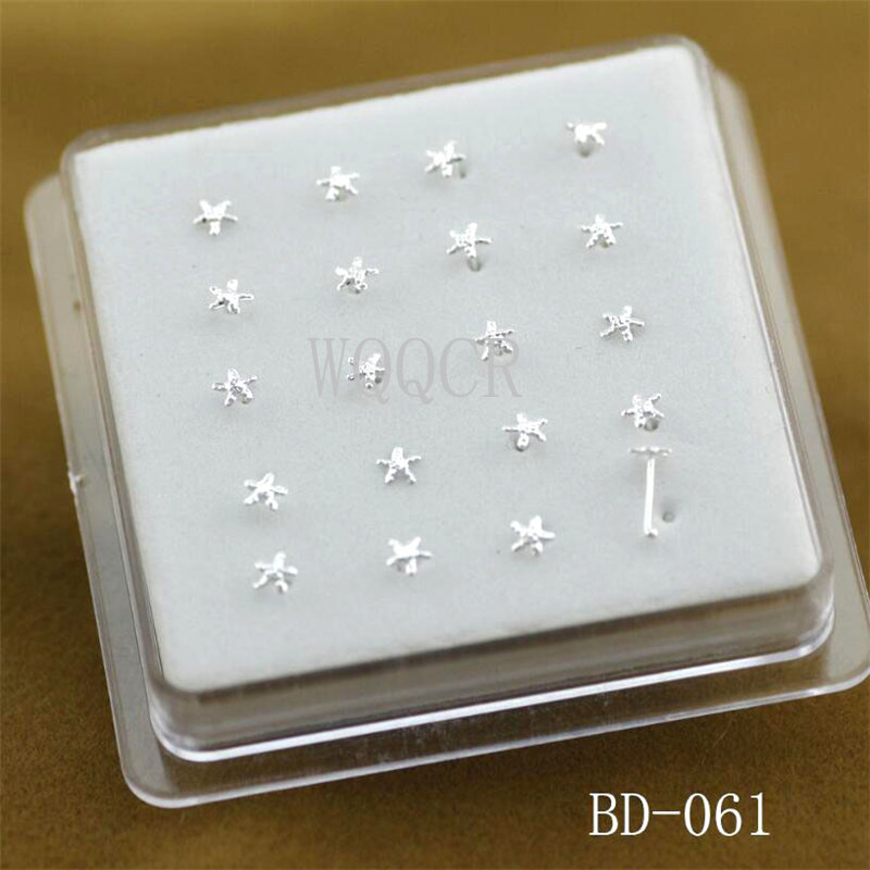 20pcs/box Frosted Surface Star - đánh giá và giá Body Jewelry Jewelry Box