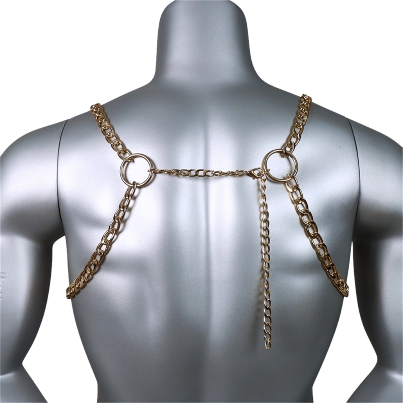 Men's Sexy Metal Body Chest Ch - đánh giá và giá Body Jewelry Necklace