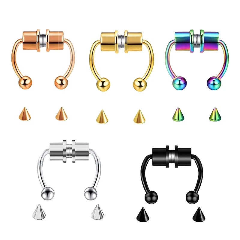 Fake Piercing Nose Ring Hoop S - đánh giá và giá Body Jewelry Nose Studs