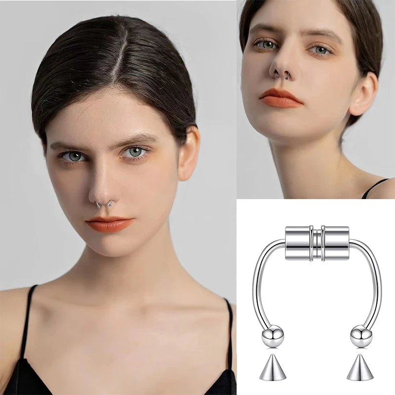 Fake Piercing Nose Ring Hoop S - đánh giá và giá Body Jewelry Nose Studs