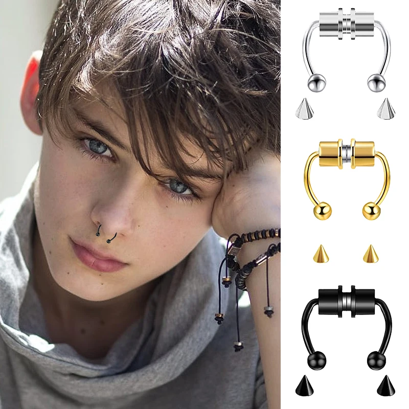 Fake Piercing Nose Ring Hoop S - đánh giá và giá Body Jewelry Nose Studs