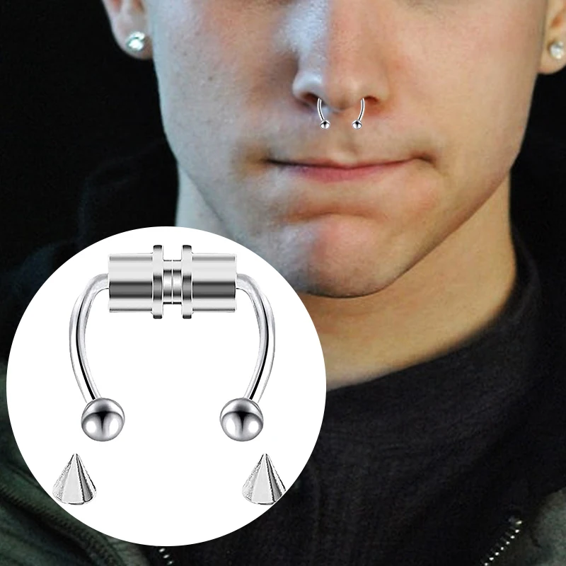 Fake Piercing Nose Ring Hoop S - đánh giá và giá Body Jewelry Nose Studs