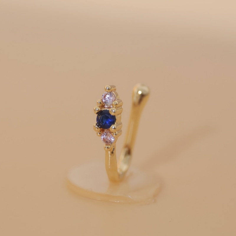 1-piece set of blue zircon nos - đánh giá và giá Body Jewelry Nose Studs