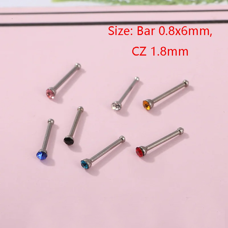 24pcs/box Crystal Nose Ring St - đánh giá và giá Body Jewelry Jewelry Box