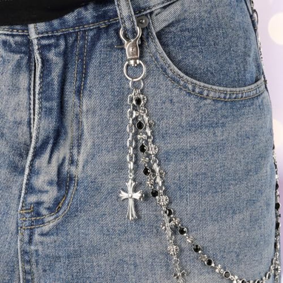 Cross Y2K Vintage Style Trouse - đánh giá và giá Body Jewelry Goth