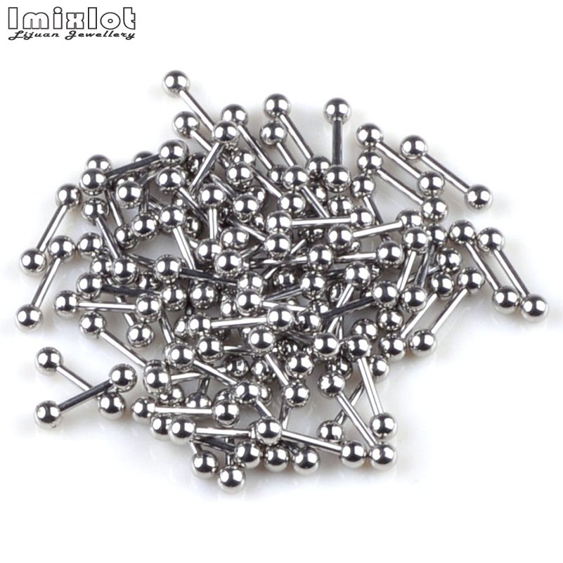 20Pcs/Lot Stainless Steel Tong - đánh giá và giá Tongue Barbell Straight