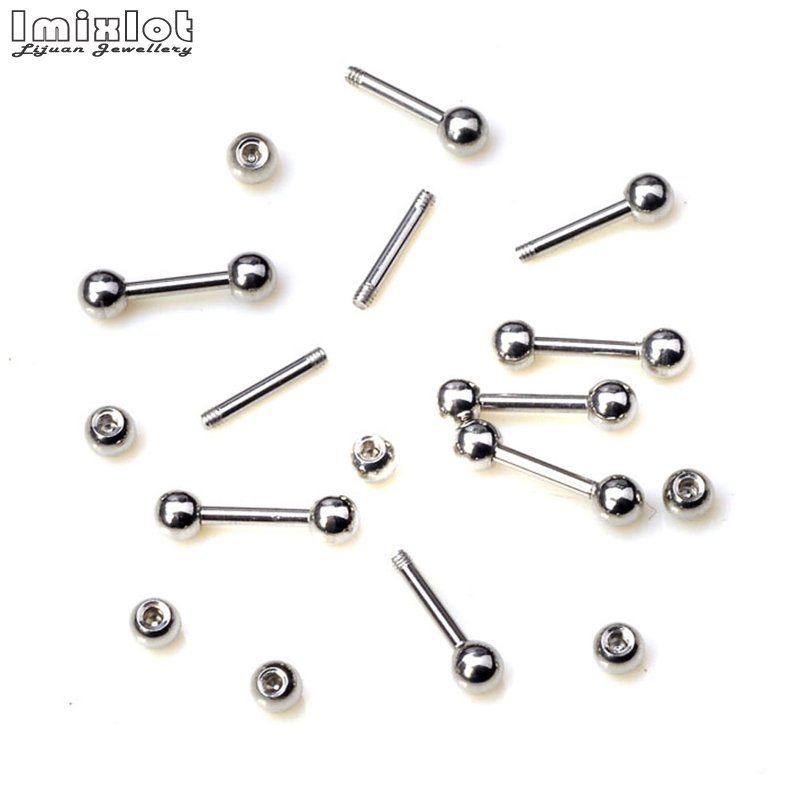 20Pcs/Lot Stainless Steel Tong - đánh giá và giá Tongue Barbell Straight