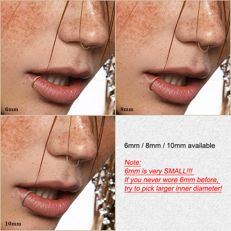 6pcs/lot Hypoallergenic Nose R - đánh giá và giá Body Jewelry Nose Studs