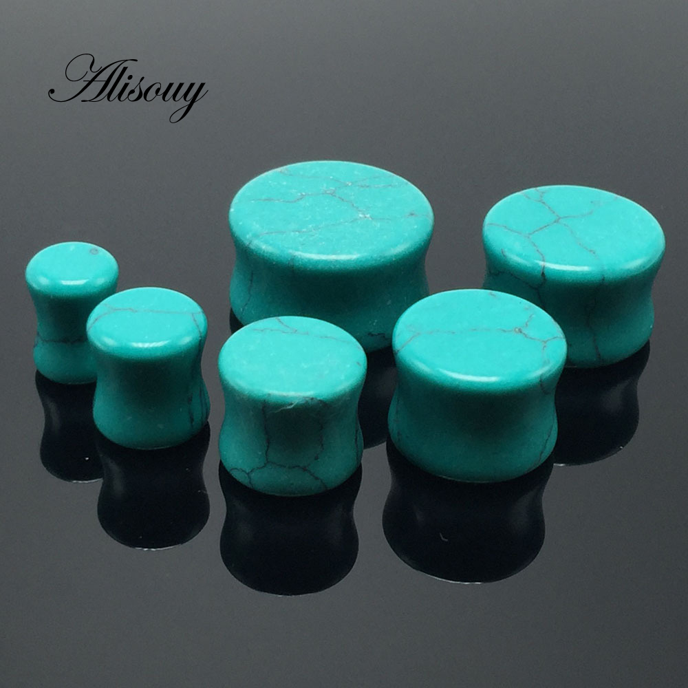 Alisouy 2 pieces fashion Green - đánh giá và giá Body Jewelry Gauge To Mm