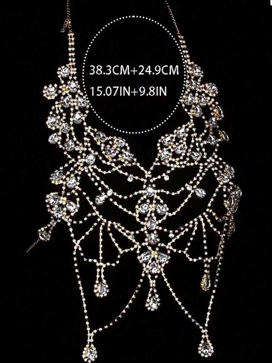 Rhinestone Body Chain Bra Neck - đánh giá và giá Body Jewelry Usa