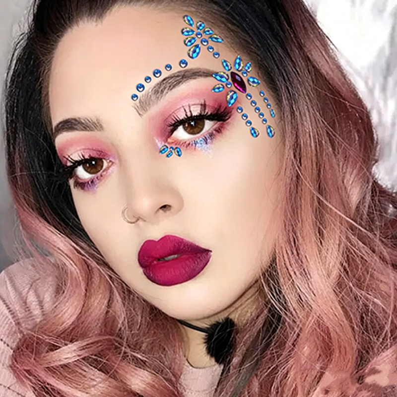 Half Face Mermaid Rhinestone S - đánh giá và giá Body Jewelry Tattoo