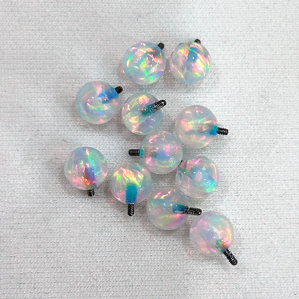 1 Pair Piercing Screw on Ball  - đánh giá và giá Body Jewelry Titanium