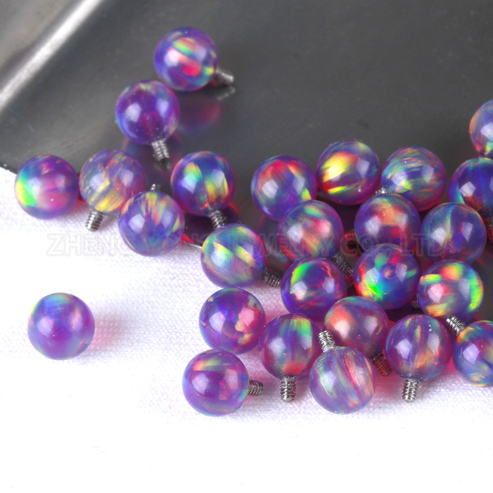 1 Pair Piercing Screw on Ball  - đánh giá và giá Body Jewelry Titanium