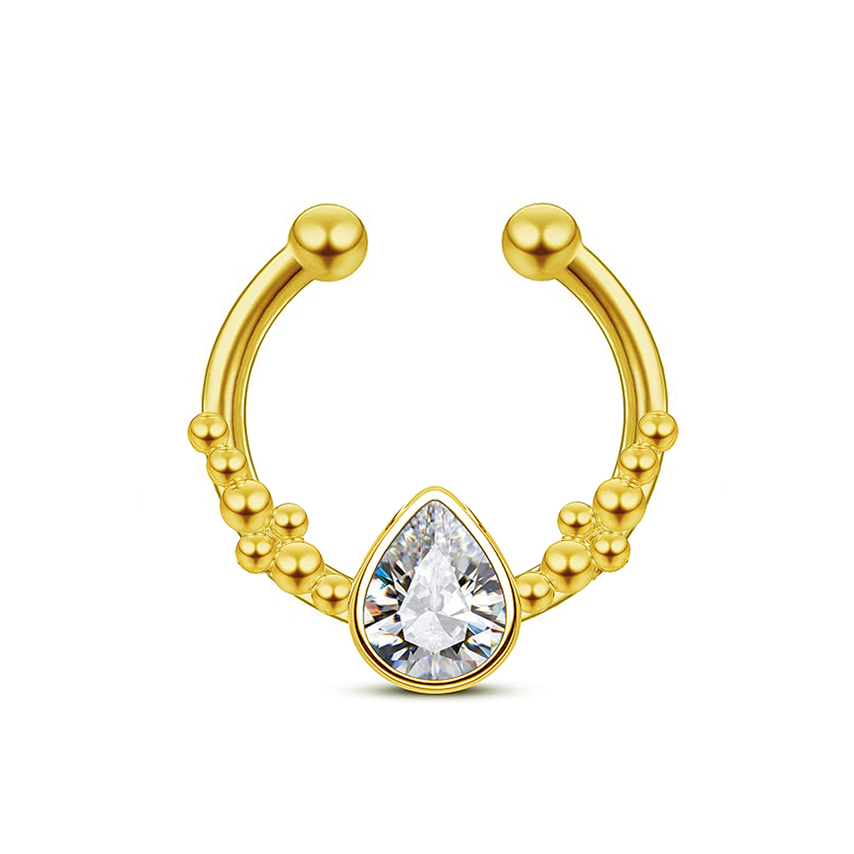Stainless Steel Horseshoe Wate - đánh giá và giá Body Jewelry Nose Studs