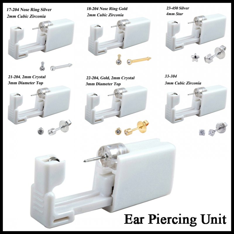 24pcs/Box No Pain Ear Piercing - đánh giá và giá Body Jewelry Jewelry Box