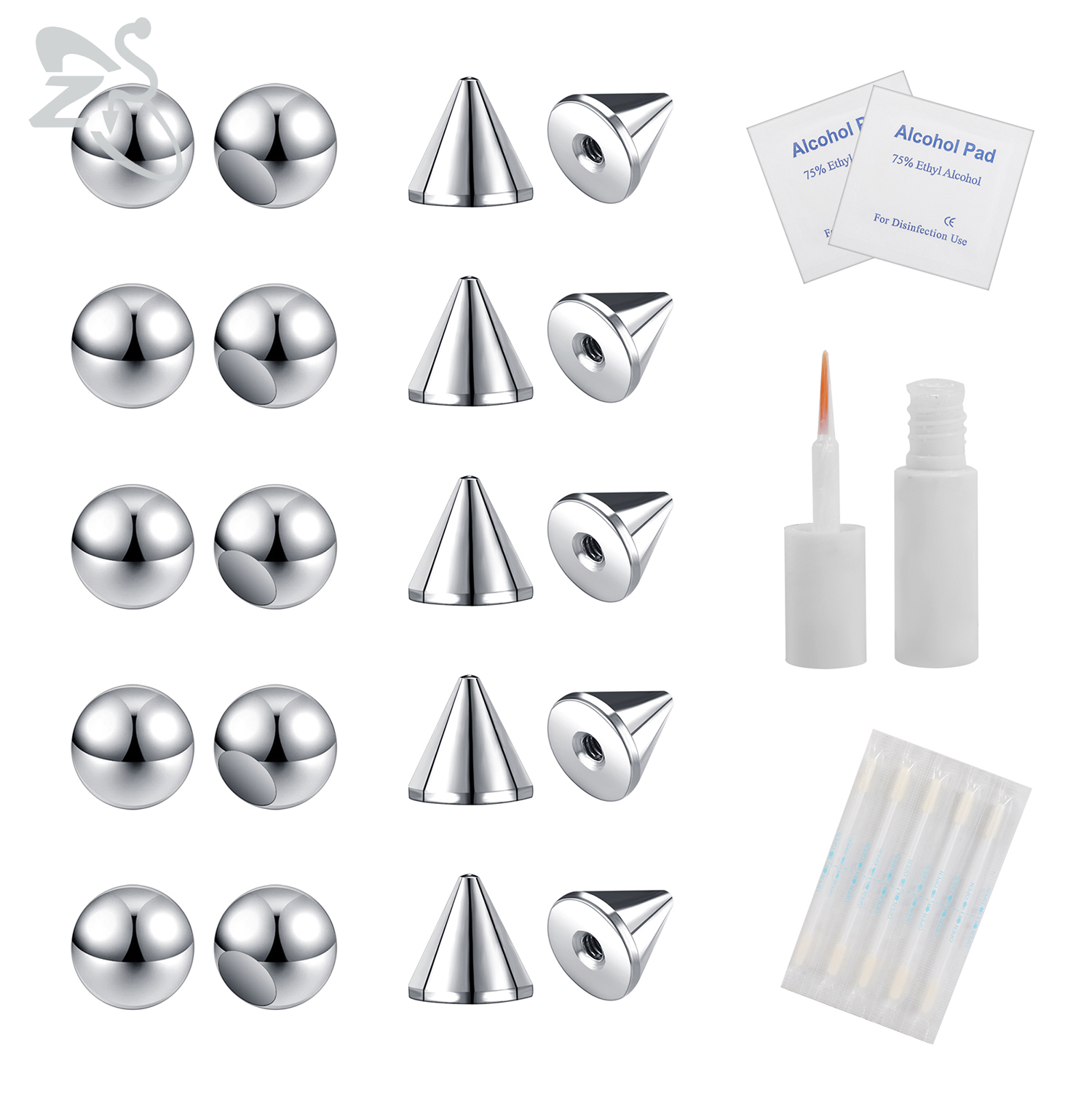 ZS 1 Set Fake Eyebrow Ring Men - đánh giá và giá Body Jewelry Nose Studs