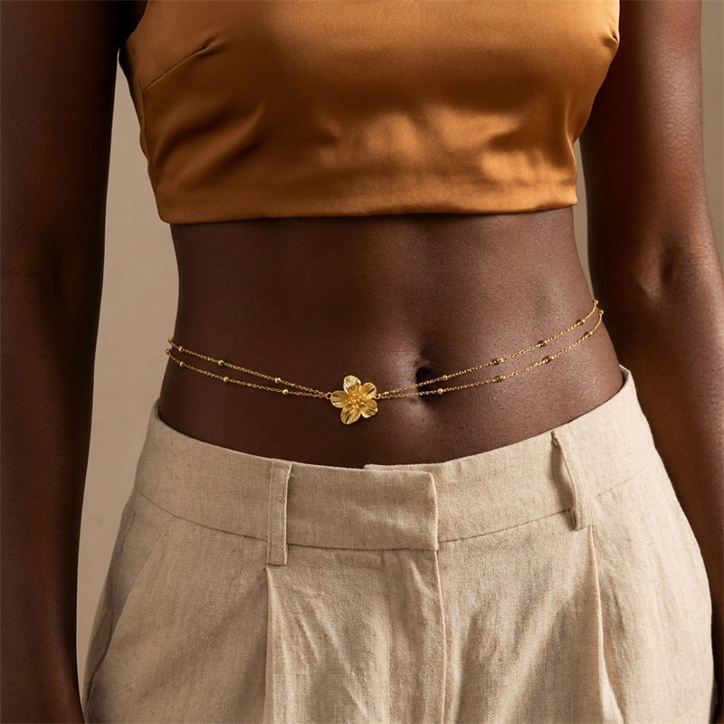 Simple Double Layers Belly Cha - đánh giá và giá Body Jewelry Necklace