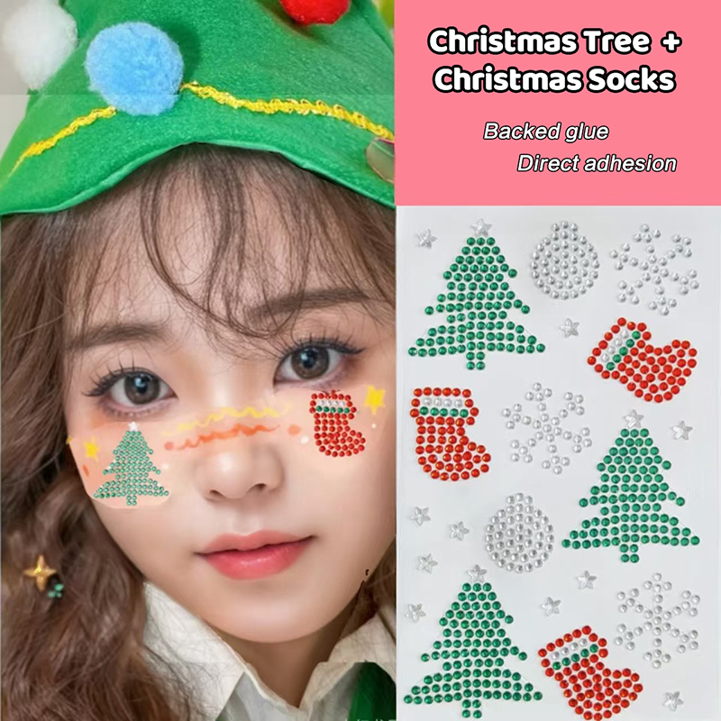 Christmas Makeup White Snowfla - đánh giá và giá Body Jewelry Tattoo